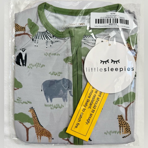 Little Sleepies Other - NWT NIB Little Sleepies Safari Friends Zippy 12-18 months